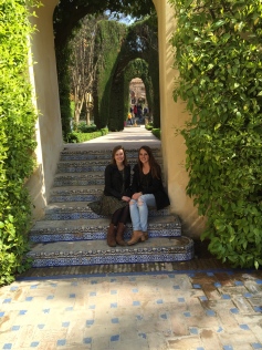 Being touristy at Alcázar with Katie